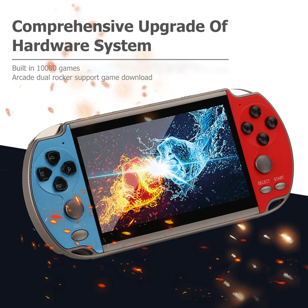 X12 Plus Retro Handheld Game Console 4.3/5.0/5.1/7.1inch Hd Screen