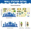 Flashing biue  wall sticker