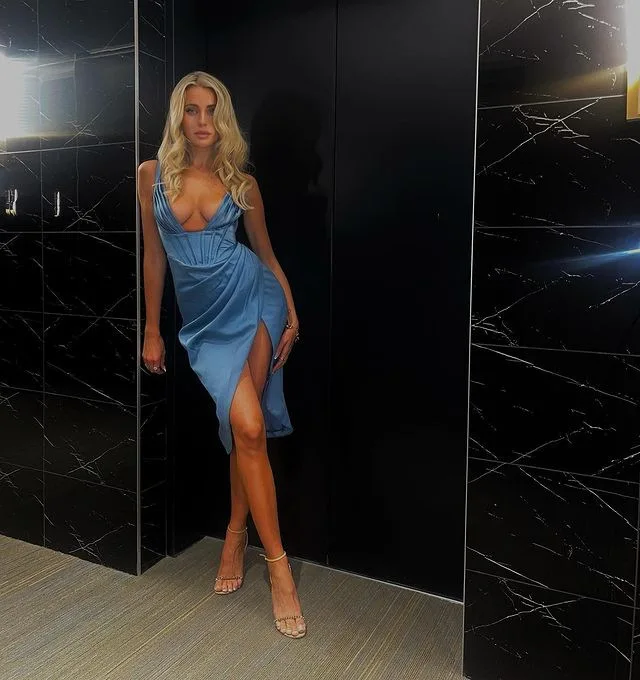 Evening Dress Plain Sexy Deep V Neck Backless Sleeveless 2022 New Elegant Party Women