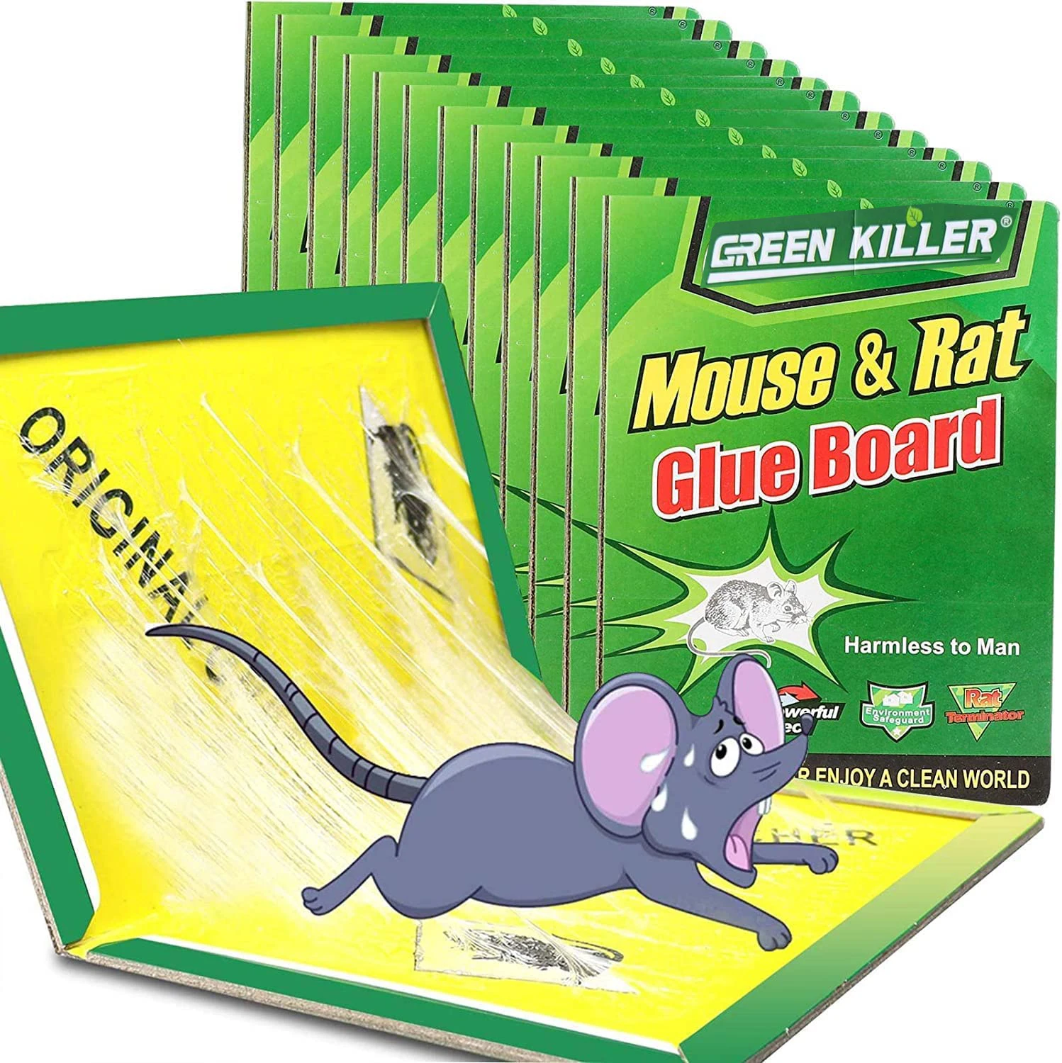 Large Mouse Glue Traps With Enhanced Stickiness Rat Mouse Traps Flying Snake Mouse Traps Sticky Pad Board