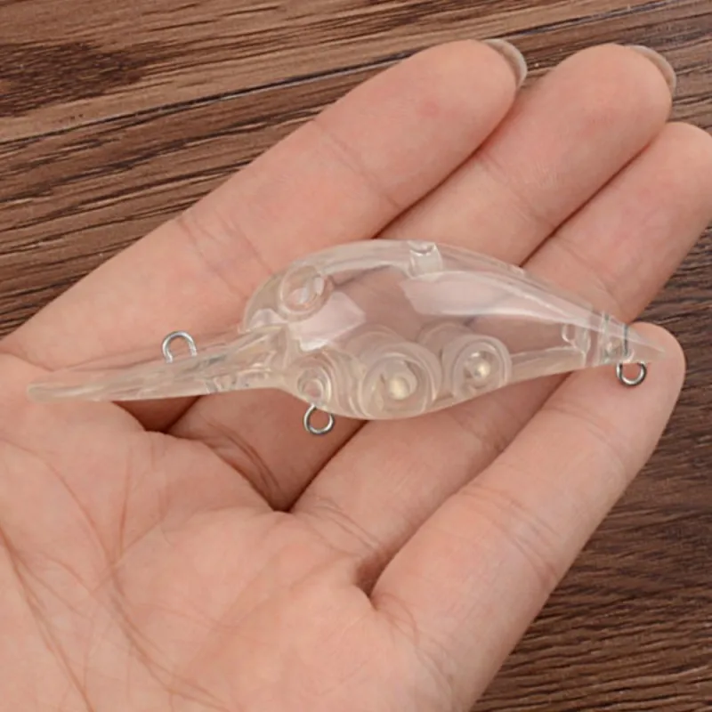Wholesale Unpainted Fishing Lure Blanks Body 7.6cm 8.5g Crankbait With