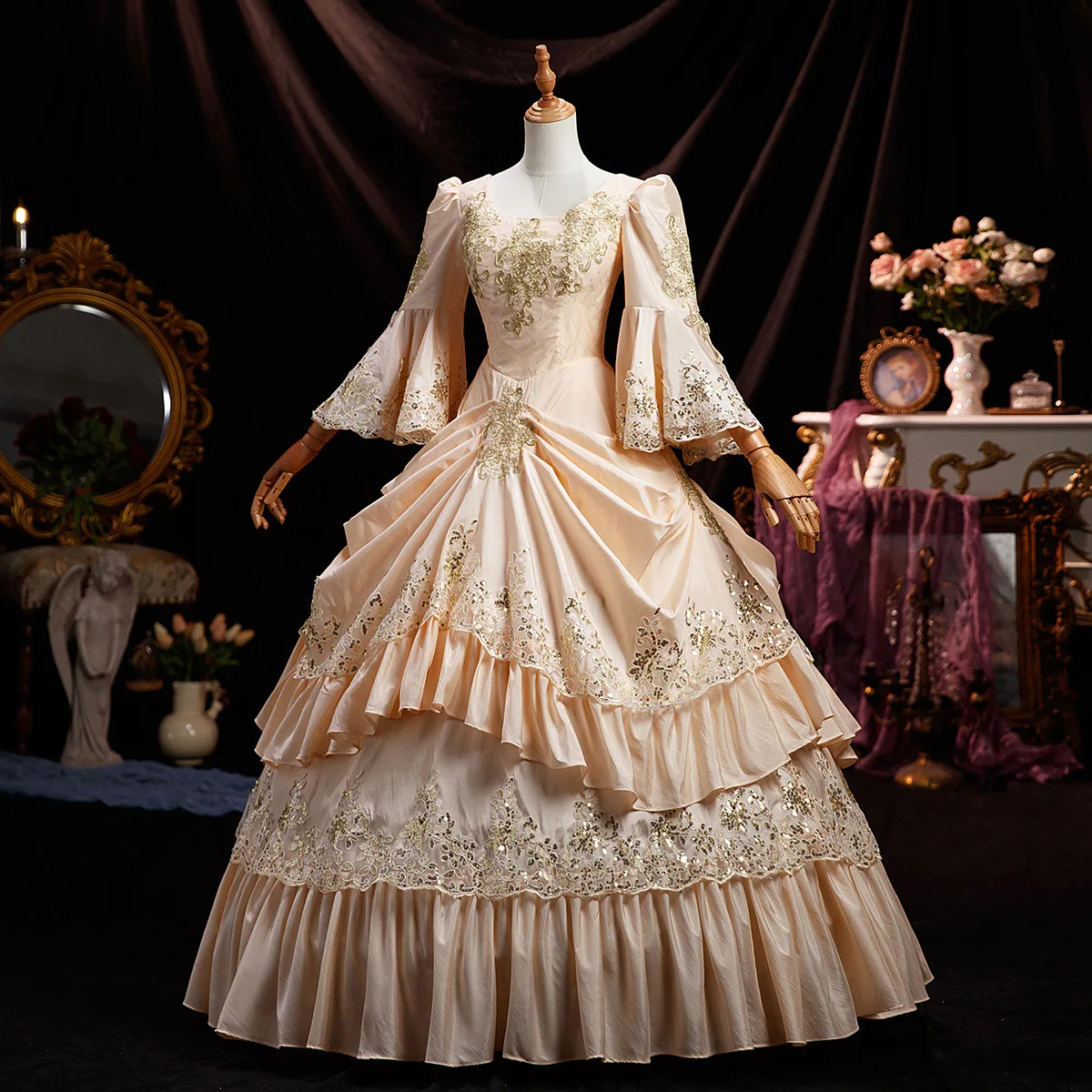 Customized Marie Antoinette Masquerade Ball Gown - 18th Century Victorian Costume for Formal Events and Photo Shoots Customized Marie Antoinette Masquerade Ball Gown - 18th Century Victorian Costume for Formal Events and Photo Shoots