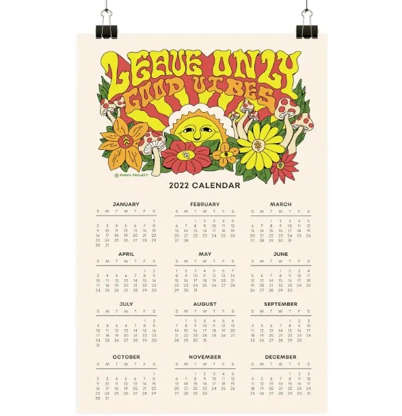 2024 f s c пользовательский дизайн логотипа бумажный плакат Большой календарь