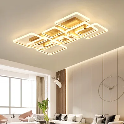 MEEROSEE Lustre Moderne Ceiling Chandelier Living Room Light MD87156