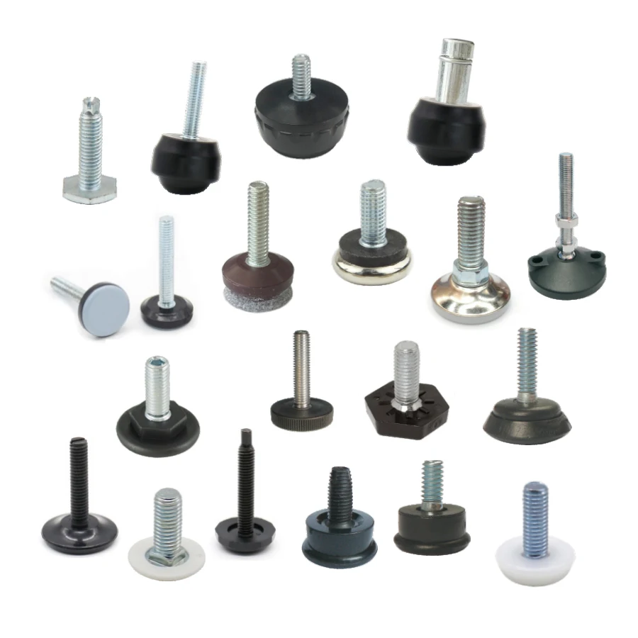 Customized 12 Multi Series 1000 Different SKUs Adjusting Adjustable Stud Mount Furniture Refrigerator Level Leveler Leg Feet