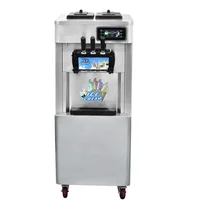 Factory Supply Ice Cream Maker Commercial Use Ice Creme Maker Machine 2+1 Flavors 25L/Hour Soft Ice Cream Machine