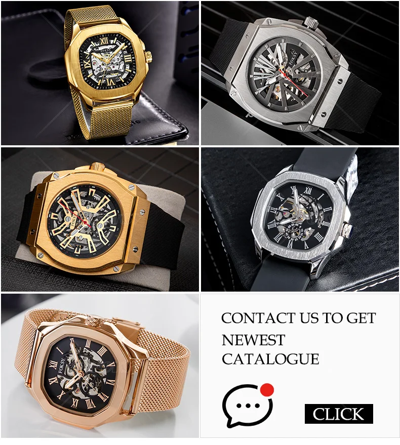 Stainless Steel Luxury Brand Wrist Automatic Movement Mechanical Watch