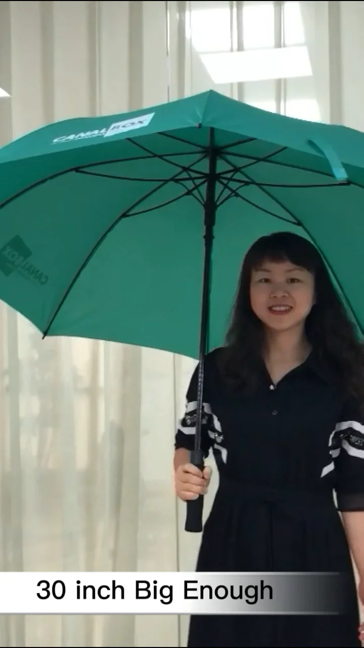 Lightning Proof Yellow Green Automatic Open Stick Black Coated Golf