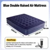 Blue High Double, Hand Pump, 150*200*40cm