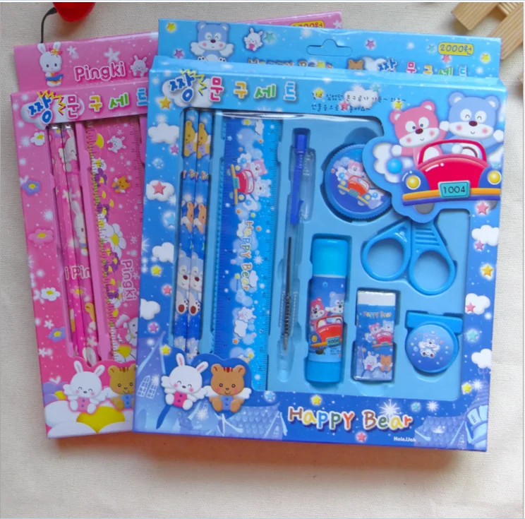 Wholesale 6 Piece Children Stationary Set / Cartoon Stationary Set ...