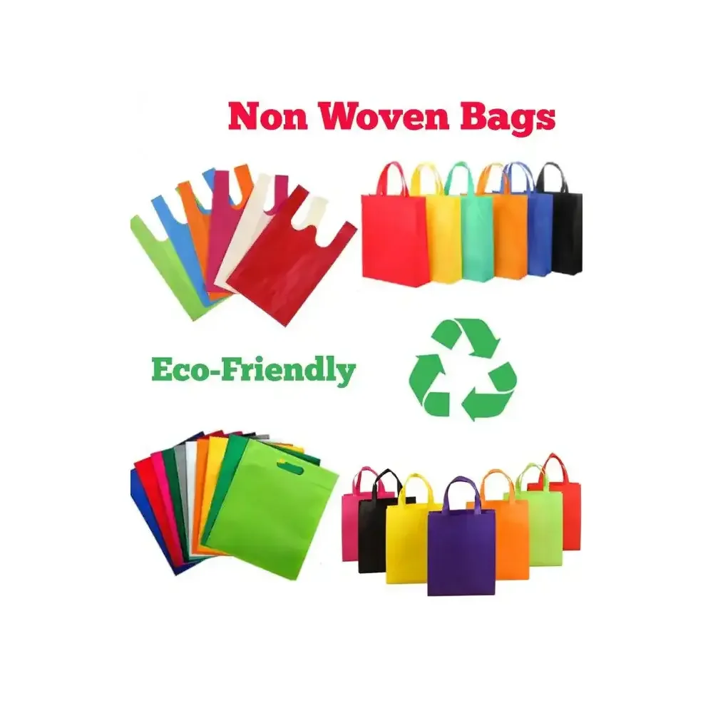 Factory Supply Low MOQ Reusable Shopping Bag With Logos Custom Non Woven Tote Bags manufacture