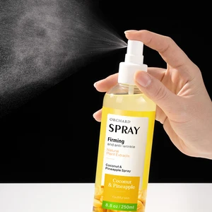 Private Label Oem Custom Logo Firming Anti-Wrinkle Youthful Skin Coconut Pineapple Mist Spray Skin Face Toner