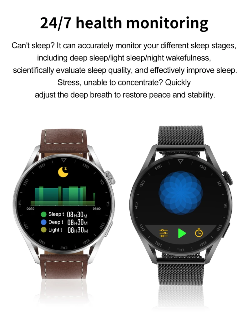 DT3 Pro Smartwatch 1.32 inch Full Round Screen Smart Watch Calling Wireless Charger Rotation Button Wearpro APP DT3 Pro Watch (16).jpg