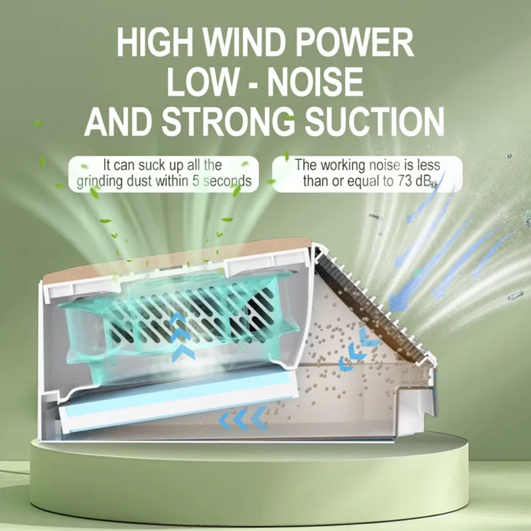 product 2032 120w high end desktop gel nail vacuum cleaner intelligent 3 in 1 pedicure manicure tabletop nail dust collectorhepa h13-5