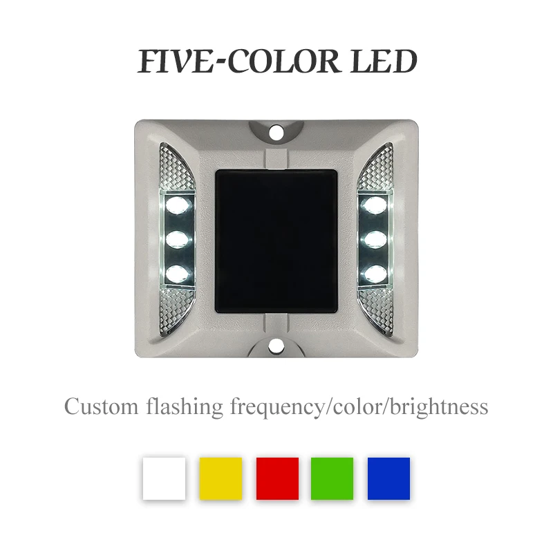 Hot Selling Temporary Rechargeable Emergency LED Flash Traffic Barrier Attached Road Warning Light Solar