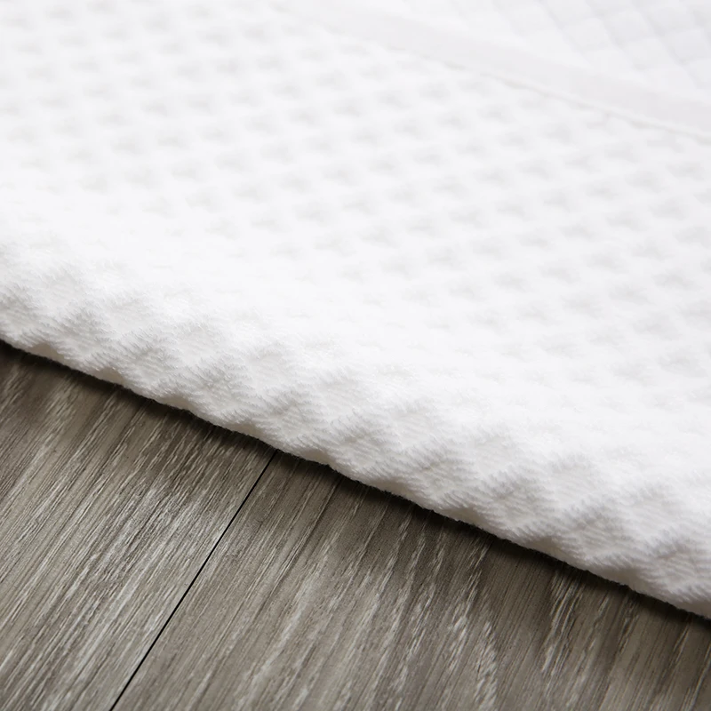 100 Cotton Plain White High Quality Jacquard Bath Mat Factory Hotel