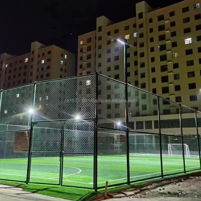 7-Person Artificial Turf Soccer Field with Fence