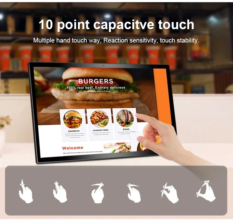 18 Inch Ethernet Android Tablet - Anti-Dust, Multi Touch