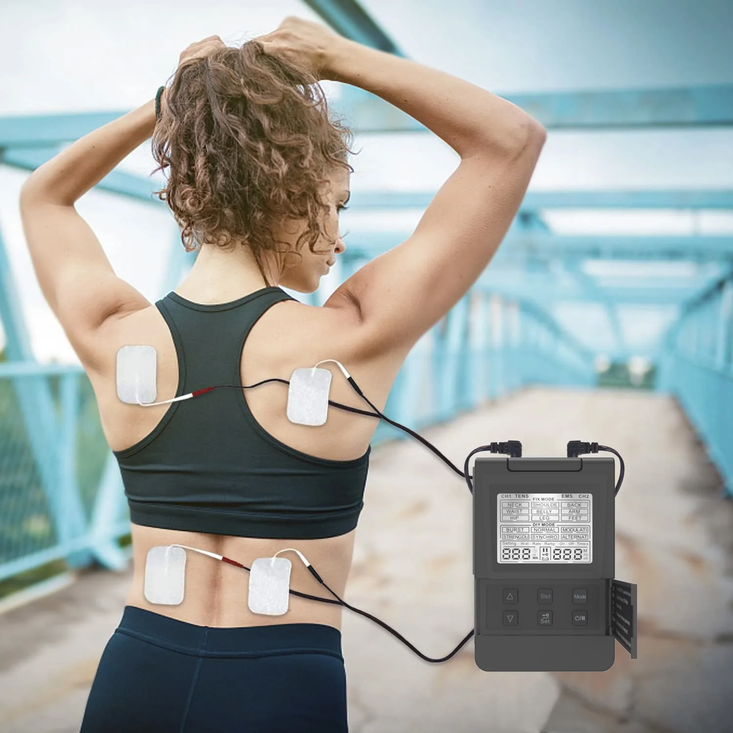 Tens Unit 7000 Digital Tens Ems Muscle Stimulator Physical Therapy ...