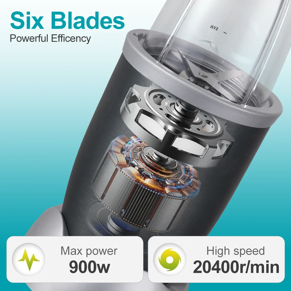 Portable 3 in 1 Smoothie Blender & Juicer - WINNING STAR ST-5319
