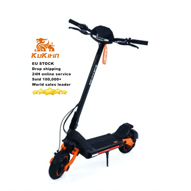 Электрический скутер Kugoo Kirin G3 IP54 с сенсорным дисплеем, максимальной скоростью 1200 Вт, 50 км/ч, для взрослых