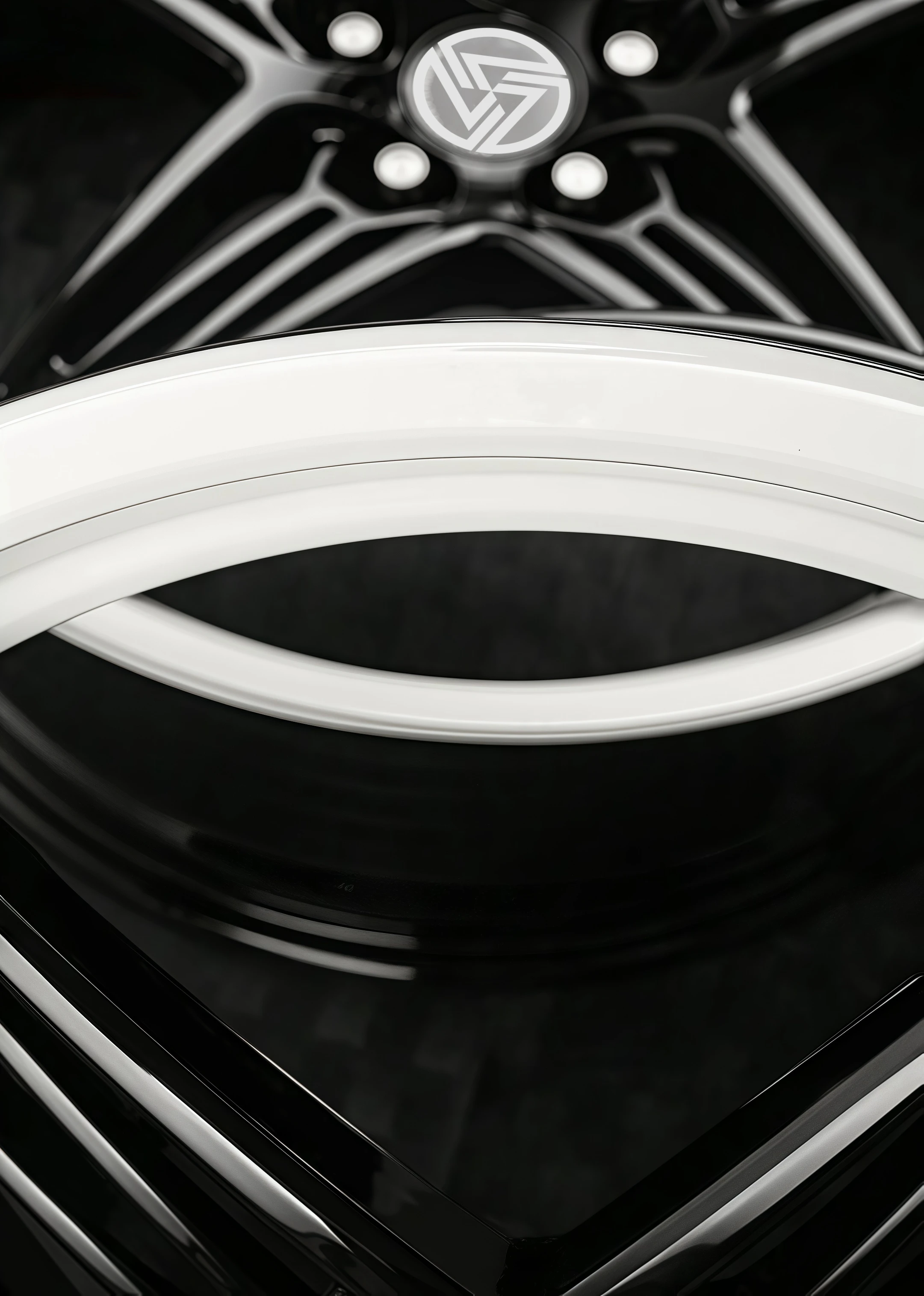 XL Custom Deep Concave 1 Piece 5*112/114.3/120 19-22Inch Forged Alloy Passenger Car Wheels Bright Black Over White for BMW Audi - Image 6