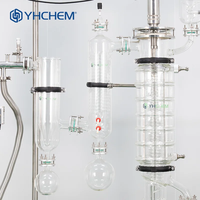 Industrial Short Range Molecular Distillers Separation Purification Glass Molecular Distillation
