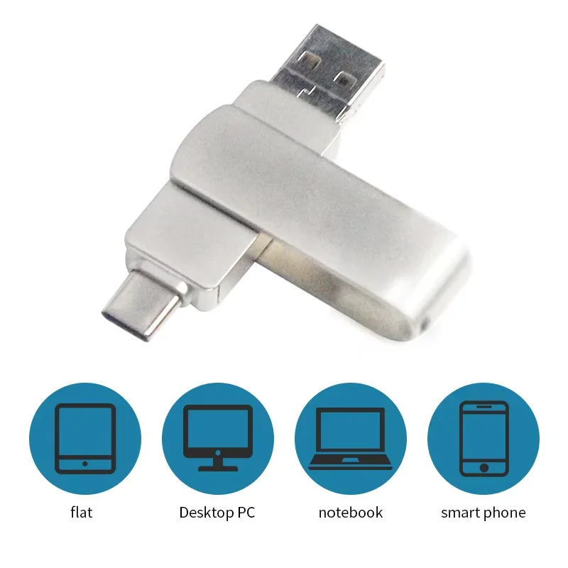 Factory Cheap Prices  3 in 1flash Drive USB Memory SD Card OTG 128GB for Mobile Phone