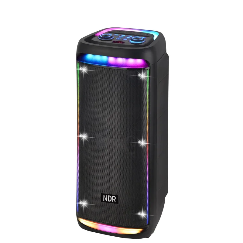 2024 NDR-930 High Quality 10 Inch Trolley Speaker 40w Sound Portable Wireless Mobile Multimedia Subwoofer Speaker with Mic