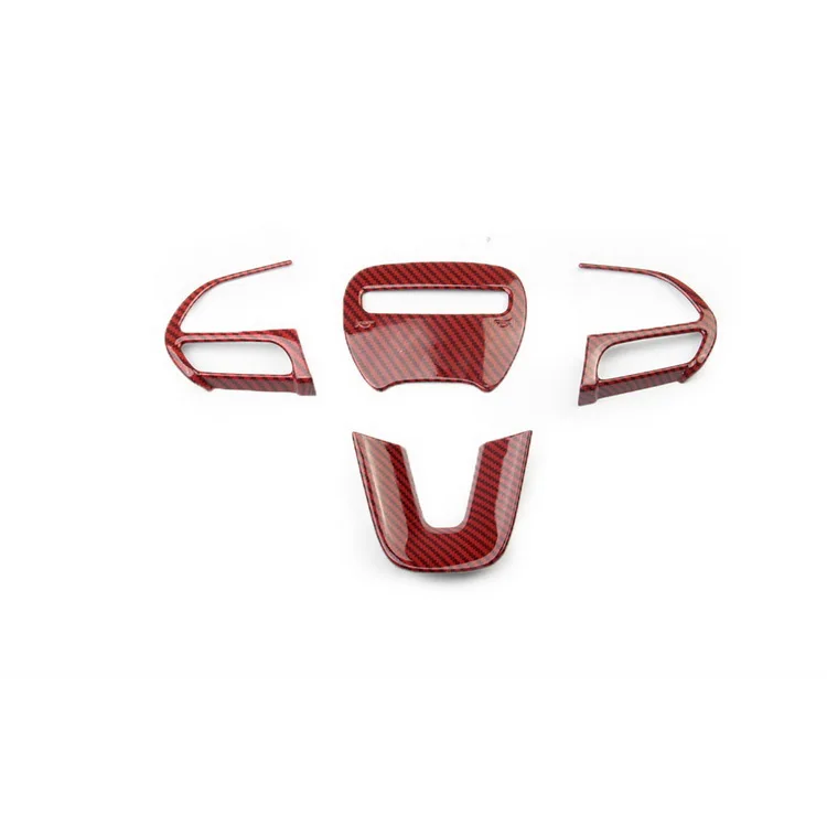 Steering Wheel Cover Trim For Honda CR-V 2017 - Carbon Fiber Stainless Steel Interior Decoration Sticker