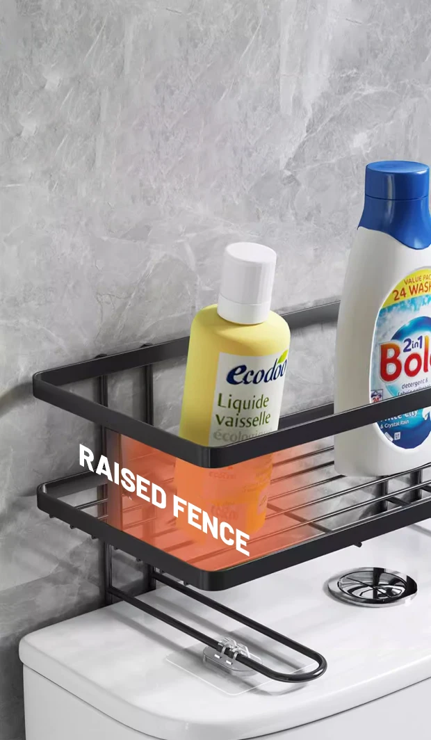 Height Increase Model Multifunctional Iron Art Storage Rack Bathroom Placement Clip Toilet Shelf