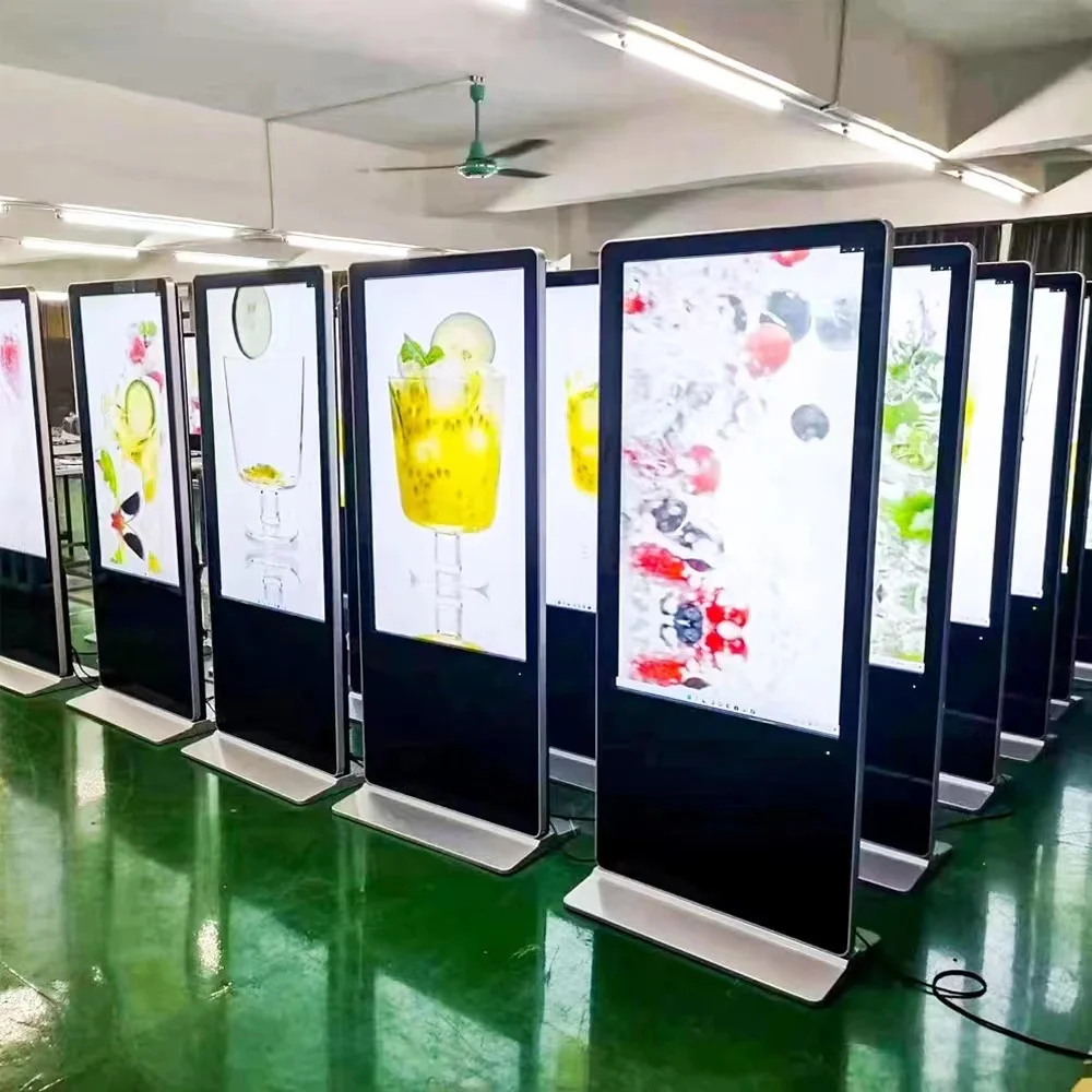 2024 best selling digital signage 32 45 55 65 inch lcd cms digital signage and display software touch screen kiosk floor standin supplier