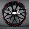 borde rojo negro