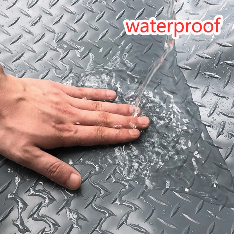 Diamond Plate PVC Flooring 6mm Roll Garage Floor Covering Anti-Slip Indoor/Outdoor Vinyl Laminate Floor Featuring Anti-Slip