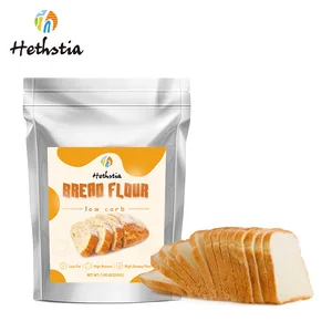 OEM High Protein Non-GMO Konjac Bread Baking Mix Wheat-Free Low Carb High Dietary Fiber Made From Soy Packaged in Bag
