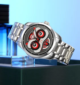 SKMEI 9386 Analog Alloy Watch Stainless Steel 22mm Band Business Luxury Style Auto Date Quartz Movement 3BAR Water Resistant