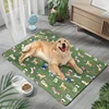 Ice Silk Pet Mat - Dog Park Green