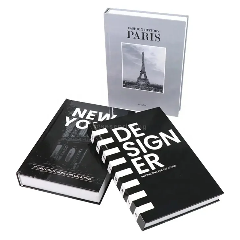 Custom and Print Fake Decor Books Design Coffee Table Books for Hardback Book Decor