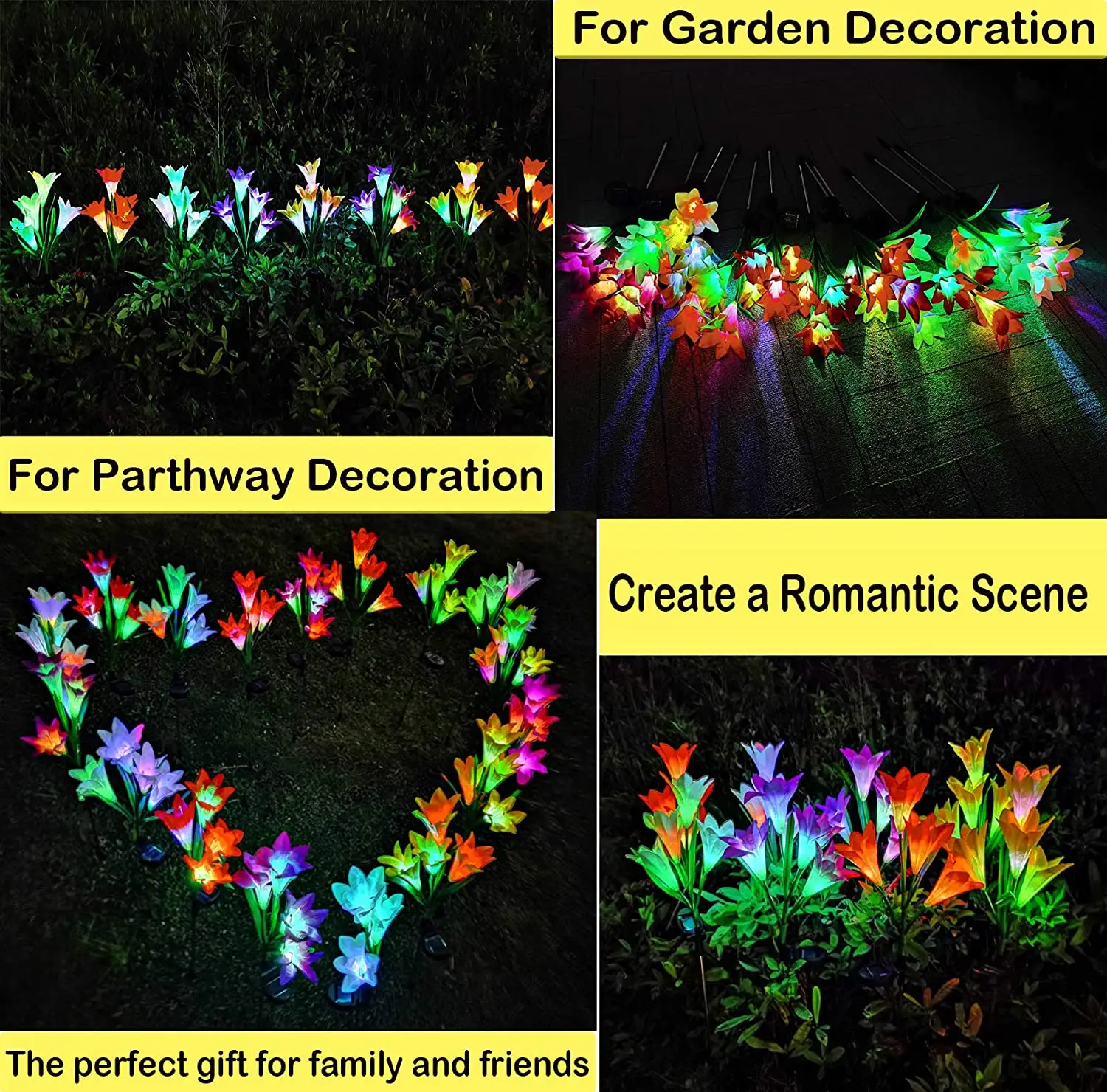 LED Solar Simulation Rose Flower Light Home Decorative Flower Lights Garden Decoration Lawn Lamp Waterproof Landscape Rose Light
