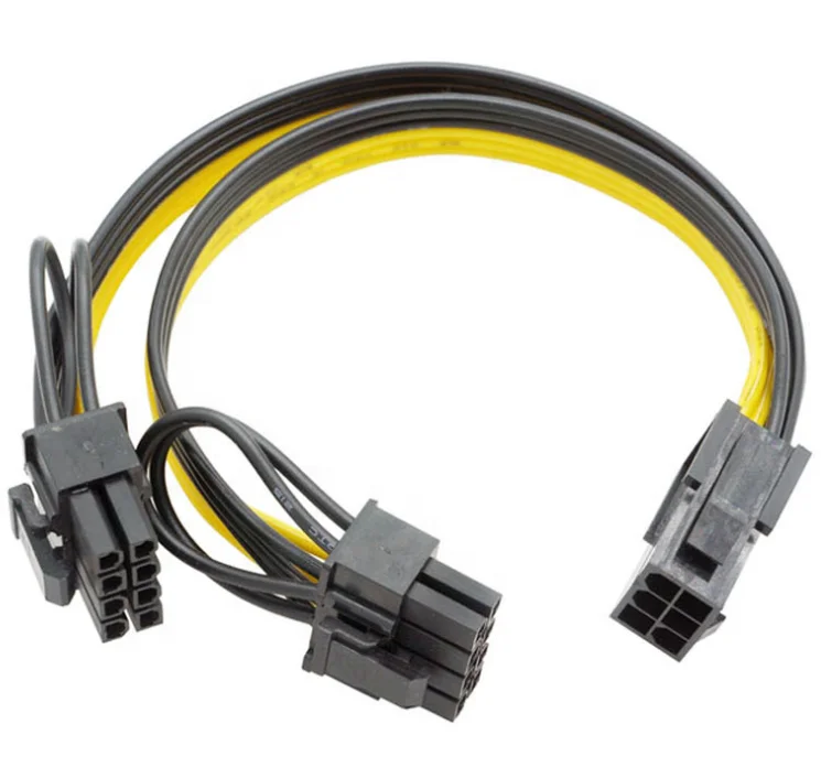 Блок питания для видеокарты 6-контактный разъем на двойной 8-контактный штекер 6 + 2-контактный Удлинительный кабель 6P 8P одна точка два передачи и