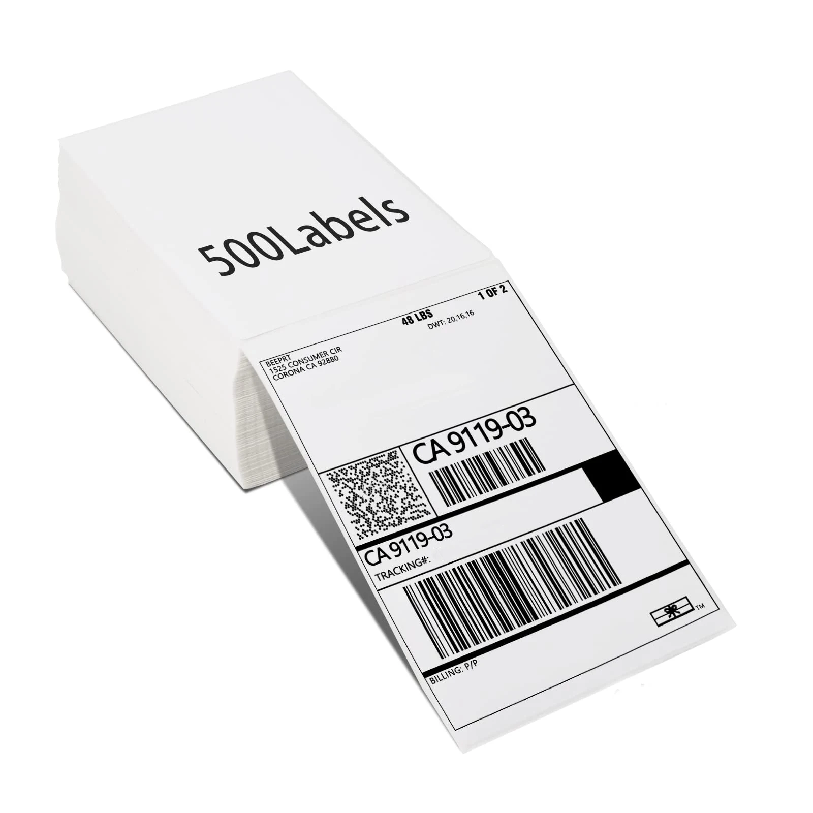 Custom 4x6 Thermal Label Mailing Label 100x150mm USPS Waybill Sticker Printing Address UPS Shipping Label
