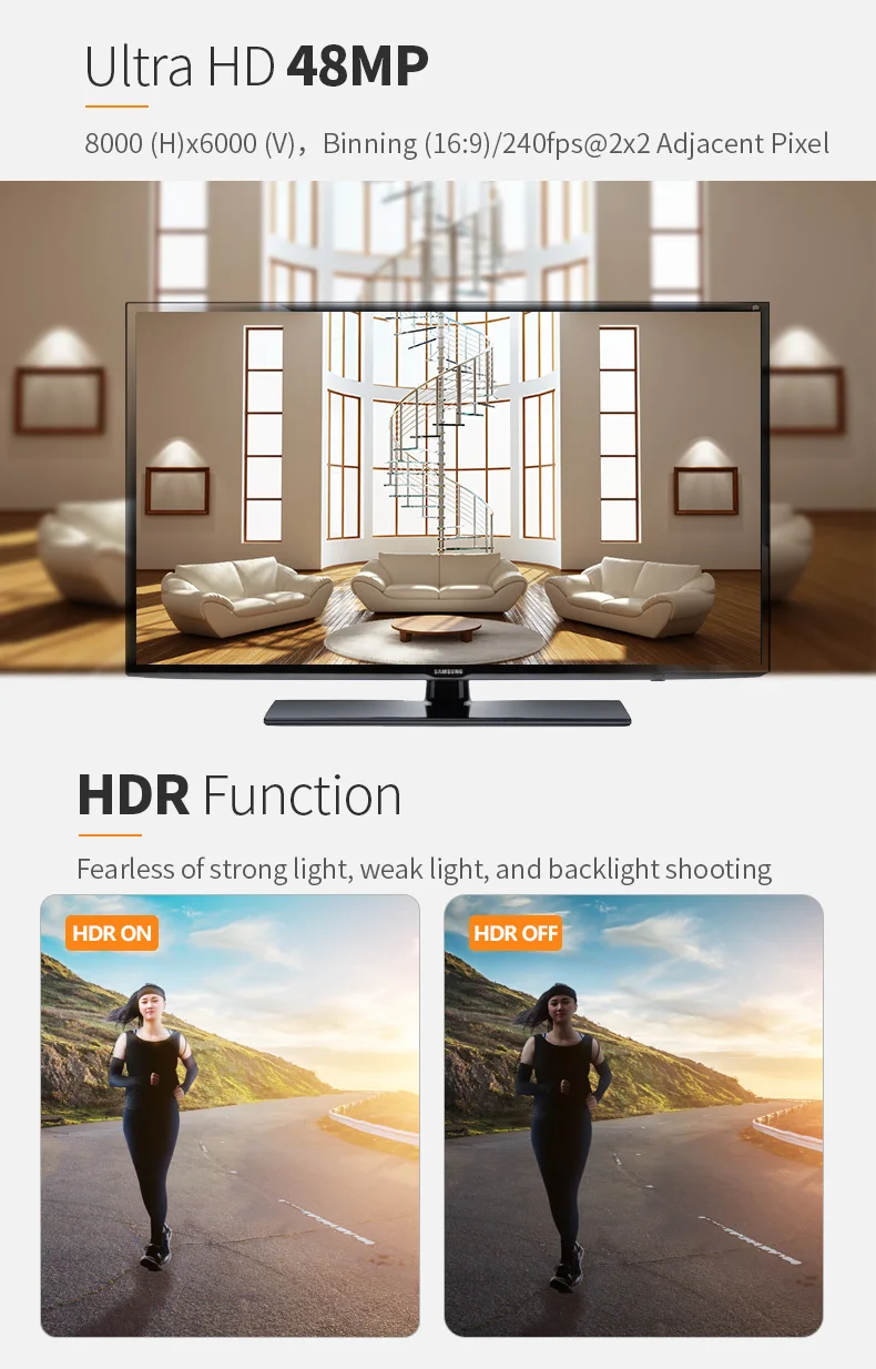 DGZX Ultra HD 48mp HDR Cmos Sensor IMX586 IMX585 High-speed 240fps 8K Cycling Helmet Sports Dv Mipi Camera Module插图3