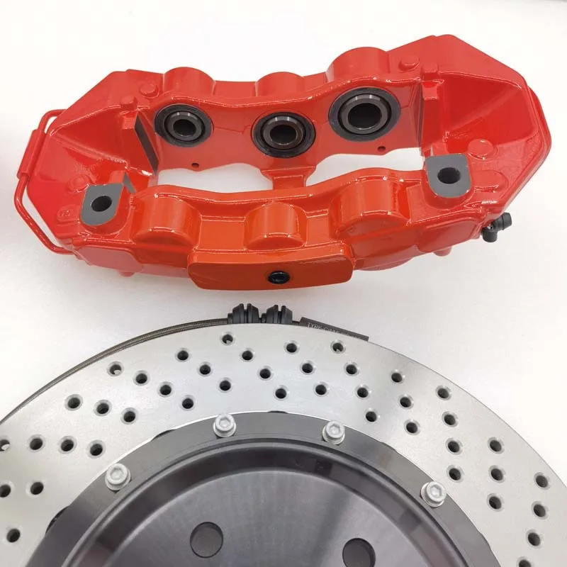Jekit 6-Pot Custom Aluminum Front Brake Tray for Hyundai Elantra AD 2017 Model 355x32mm Rotor 6 Piston Brake Caliper Fits BMW VW