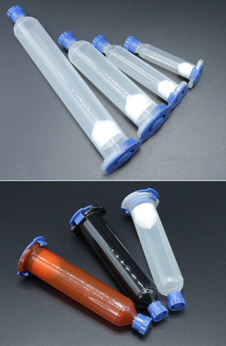 New 55cc Syringe Barrel +tip+end+piston Suit Clear Plastic Pp/pe