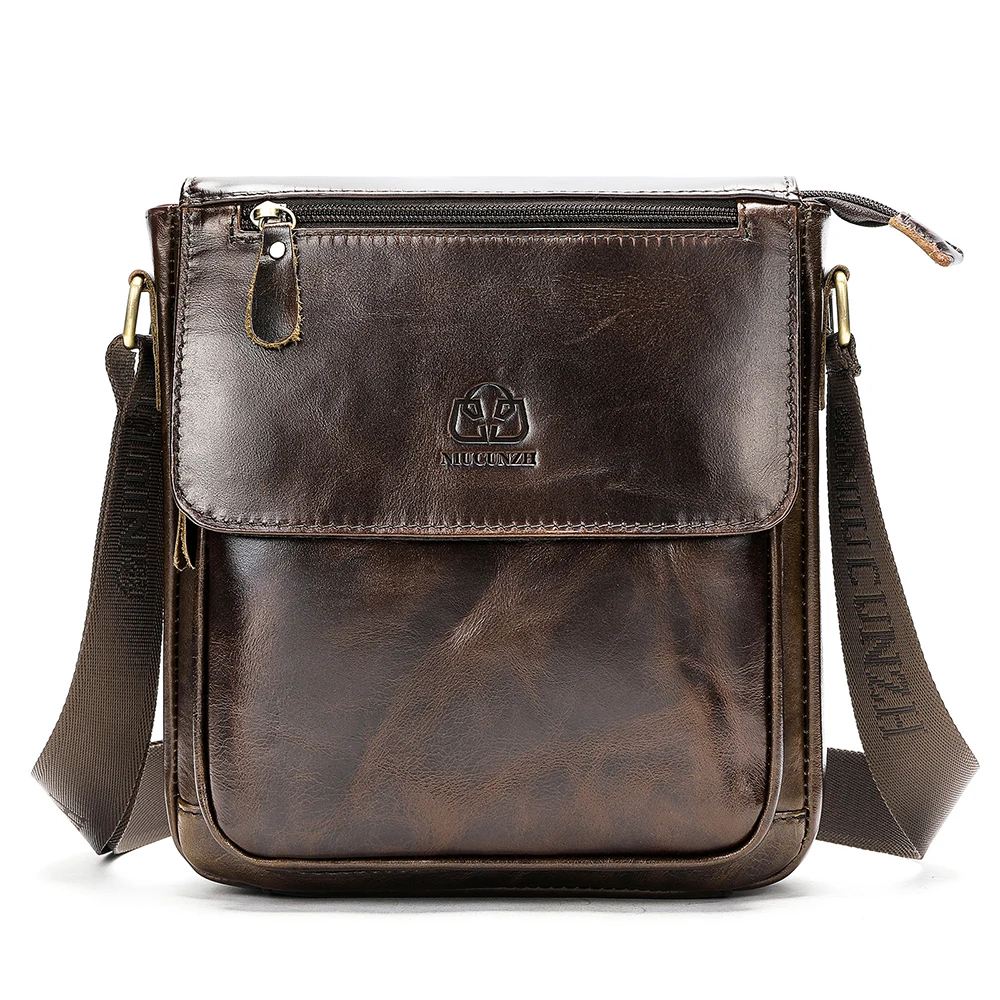 Mua NIUCUNZH Leather Flap Messenger Bag For Men Small Crossbody Shoulder Bagnovelty Crocodile Embossed B07wmmm14d