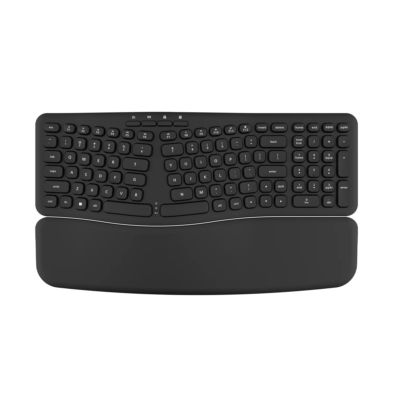 TOPSTYLE TKB1018 2.4G Wireless Office Keyboard Wrist Guard, Lightweight Design Upper and Lower