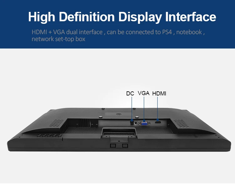 New 21.5" Wide Screen Full HD LCD LED Monitor with Wall Mount/ Desktop Stand Industrial Grade for Business Use