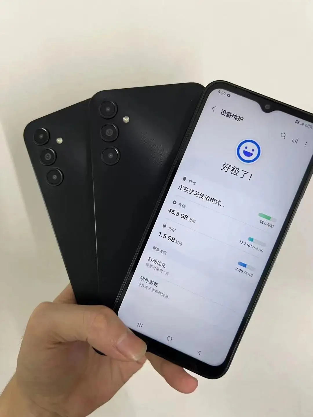 Second-Hand For Samsung A14 5G 64GB 2SIM Cellular Android Operating System Mobile Phone 64GB+2SIM Cheap Refurbished