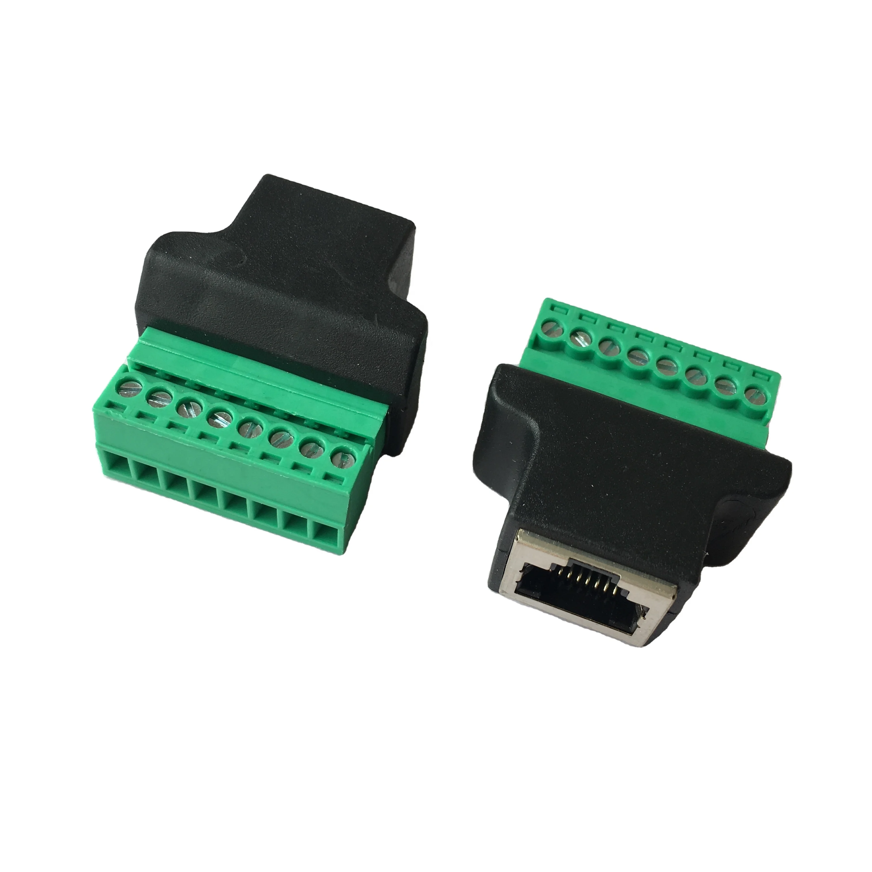 Ethernet RJ45 Female to Screw Terminal Pin CCTV DVR Adapter