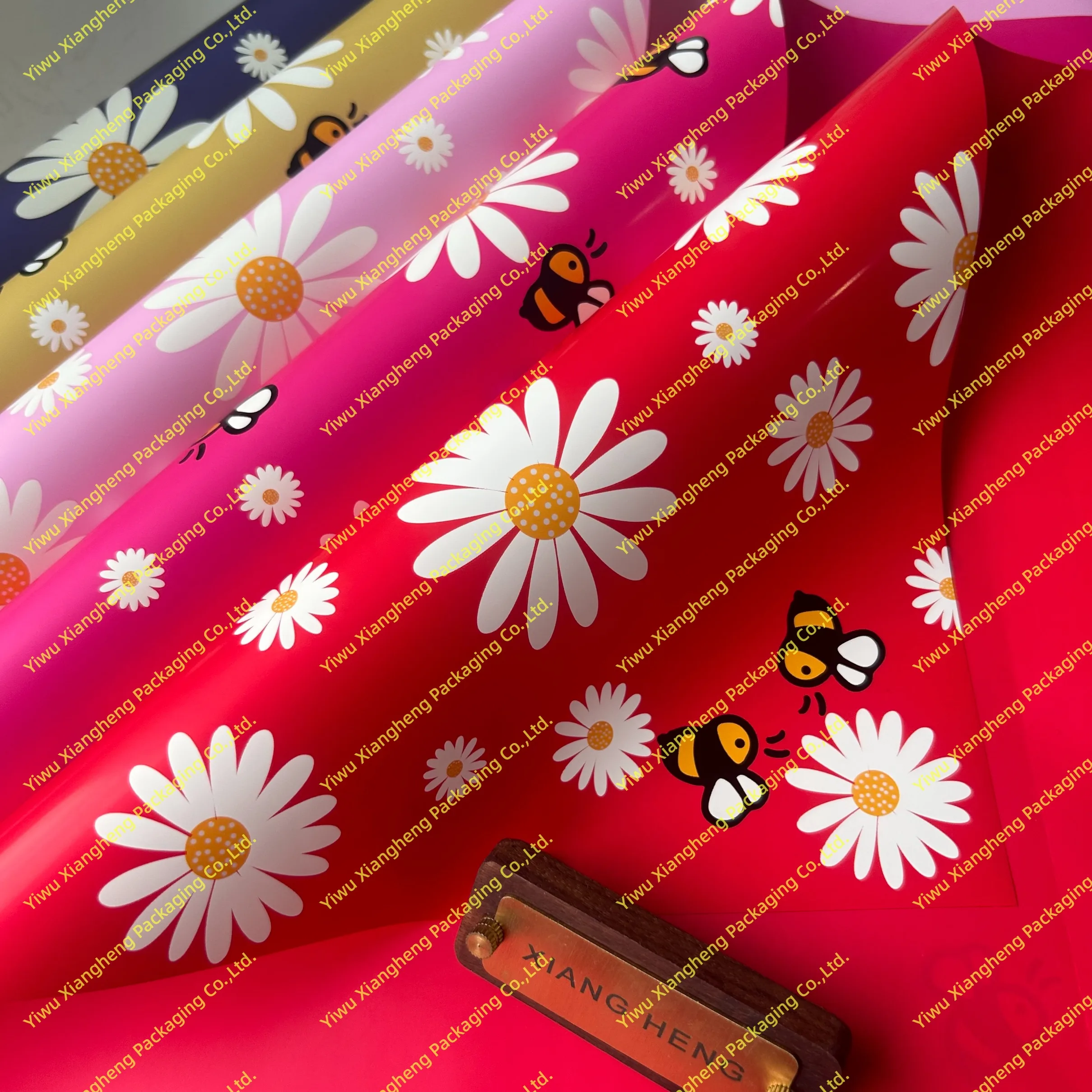 Xiangheng Flower Wrapping PaperOriginal DesignBee SunflowerAutumnFestivalsFlower Shop MaterialsWaterproof Material